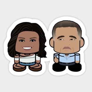 Mr. & Mrs. Obamabot POLITICO'BOT Toy Robot (Thumbs Up) Sticker